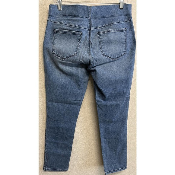 NYDJ Pull-On Straight-Leg Jeans with Side Slits- Cooper Reg size 6 light wash - Picture 6 of 10